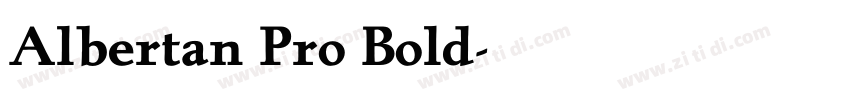 Albertan Pro Bold字体转换